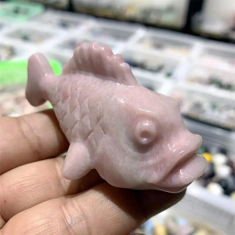 Natural Pink Opal Crownfish Carving Carved Statue Animal Fashion Home Ornament Art Collectible Gift 1PCS
Natural Pink Opal Crownfish Carving Carved Statue Animal Fashion Home Ornament Art Collectible Gift 1PCS