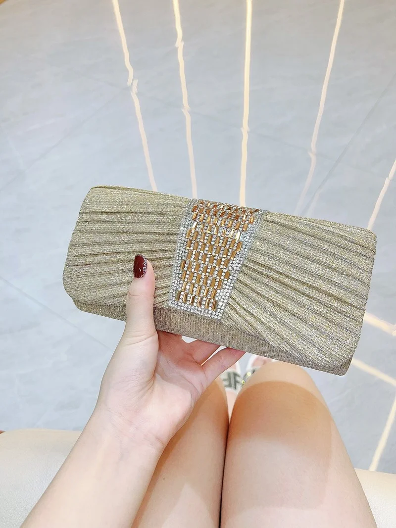Luxury Design Clutch Women's Evening Bag Ladies Day Envelope Handbag Daily Clutch Wedding Party Bling Gold Chain Crossbody Bag Luxury Design Clutch Women's Evening Bag Ladies Day Envelope Handbag Daily Clutch Wedding Party Bling Gold Chain Crossbody Bag