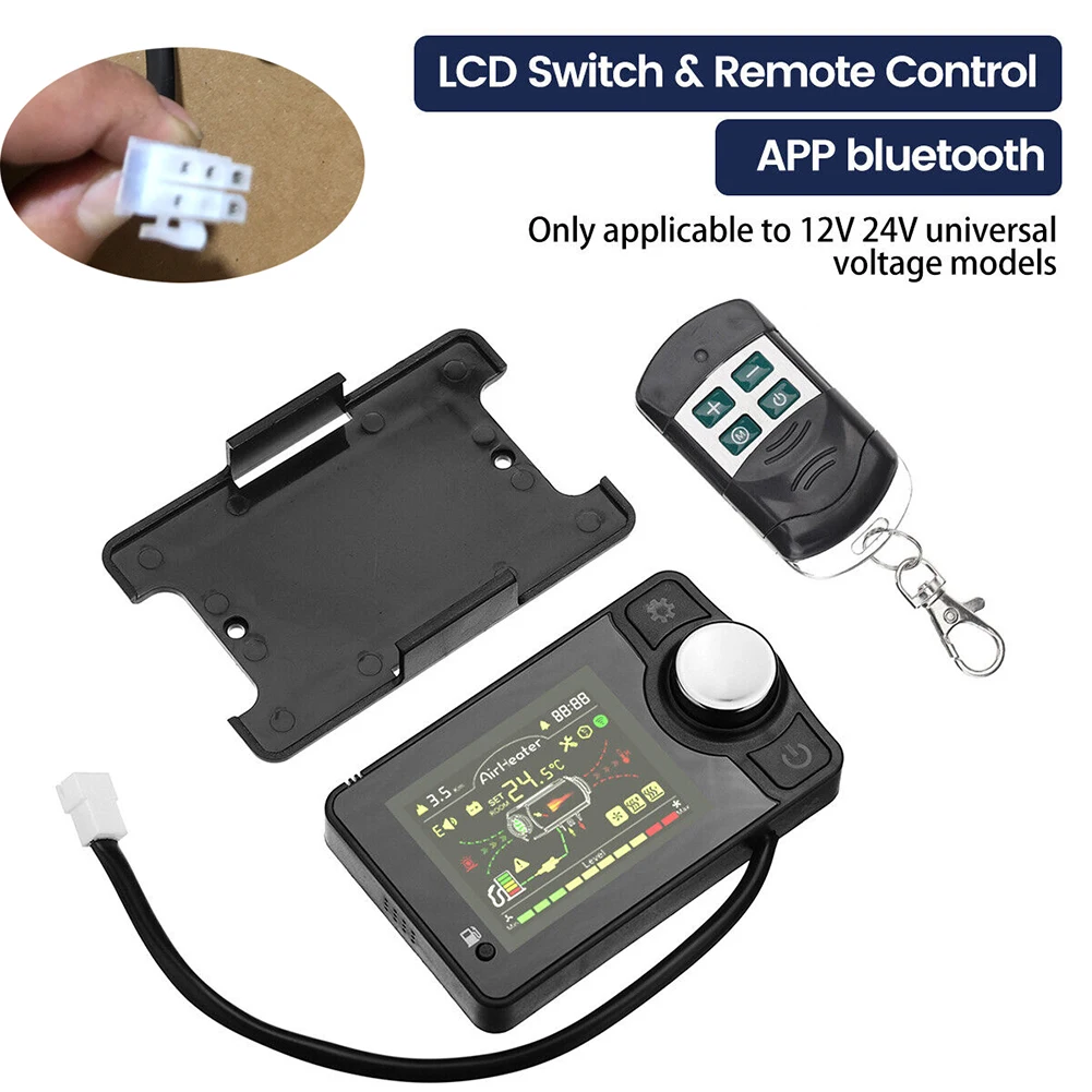 1x 12V-24V Car Air Diesel Heater LCD Switch Parking Controller Remote Control Suitable For 5 Wires Plug Black Plastic Parts
1x 12V-24V Car Air Diesel Heater LCD Switch Parking Controller Remote Control Suitable For 5 Wires Plug Black Plastic Parts