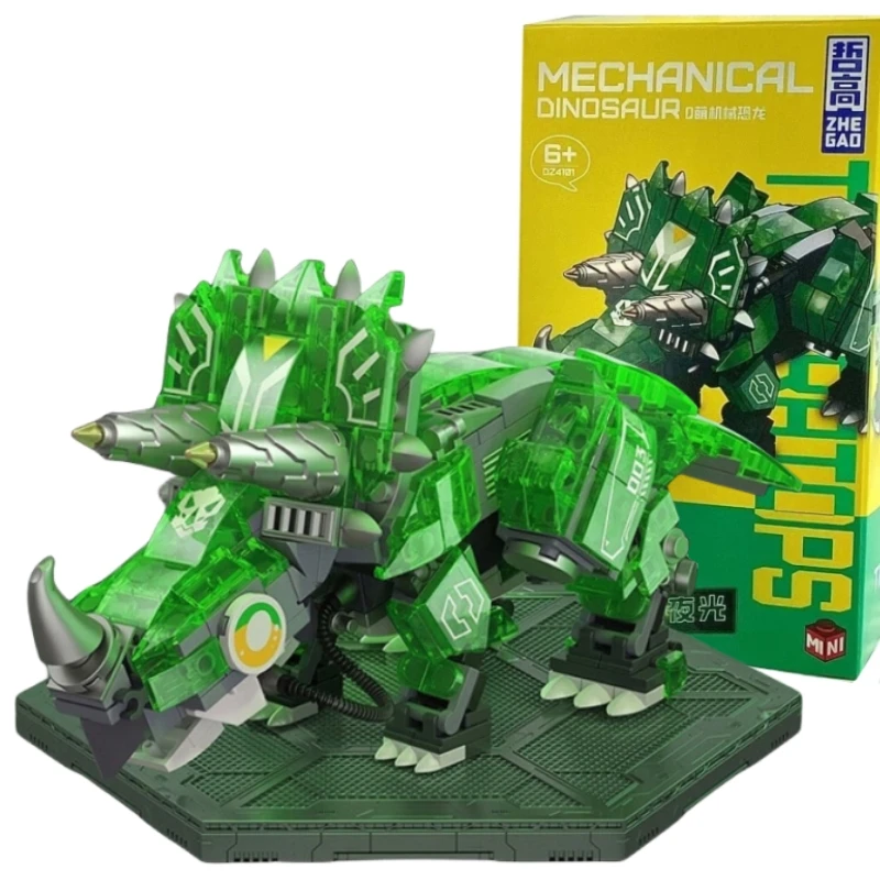Mechanical Luminous Dinosaur Building Block Tyrannosaurus Rex Triceratops Ocean Octopus Shark Model Bricks kids Puzzle Toys Gift
Mechanical Luminous Dinosaur Building Block Tyrannosaurus Rex Triceratops Ocean Octopus Shark Model Bricks kids Puzzle Toys Gift