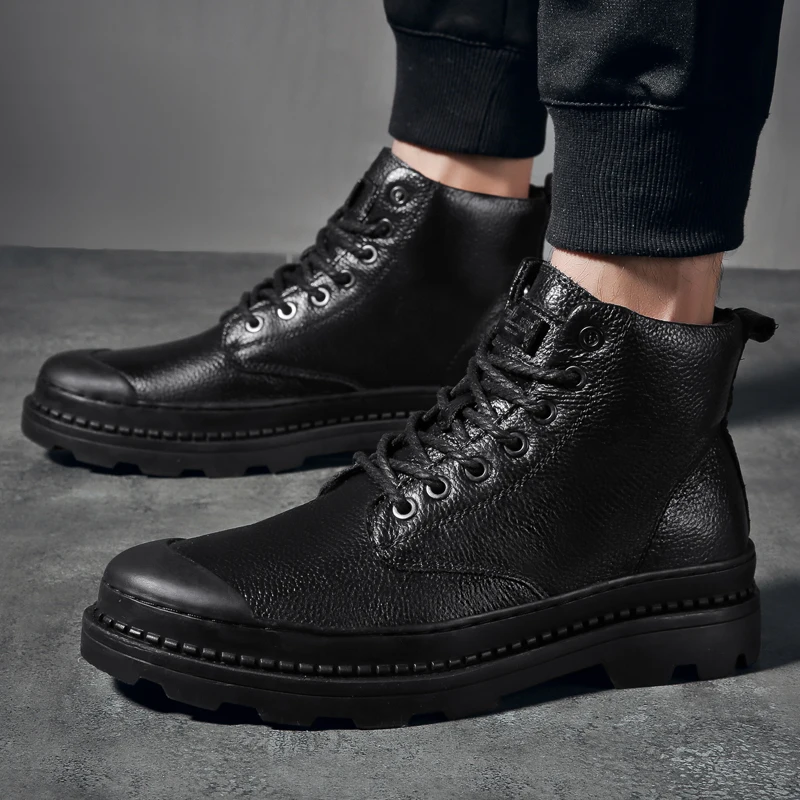 2022 New Men Spring Autumn Anker Boots Genuine Leather Mens Sneakers Classic Business Men's Casual Shoes Fashion Military Boots
2022 New Men Spring Autumn Anker Boots Genuine Leather Mens Sneakers Classic Business Men's Casual Shoes Fashion Military Boots