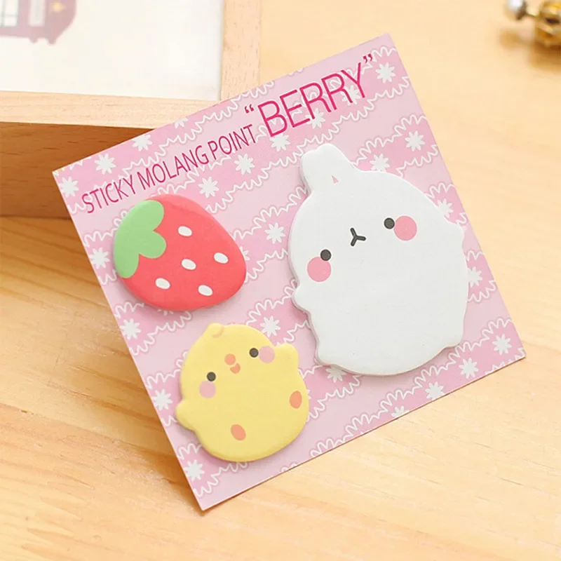 

1 Piece Sticker Molang Sticky Notes Cute Kawaii Cartoon Adhesive Notepad Memo Pad Writing Pads Office Supply School Stationery