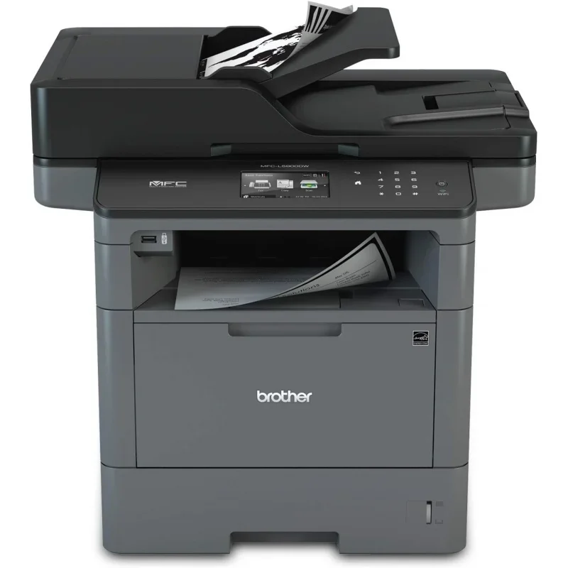 

Brother monochrome laser printer, multifunction printer, all-in-one printer, MFC-L5900DW, wireless networking, mobile printing &