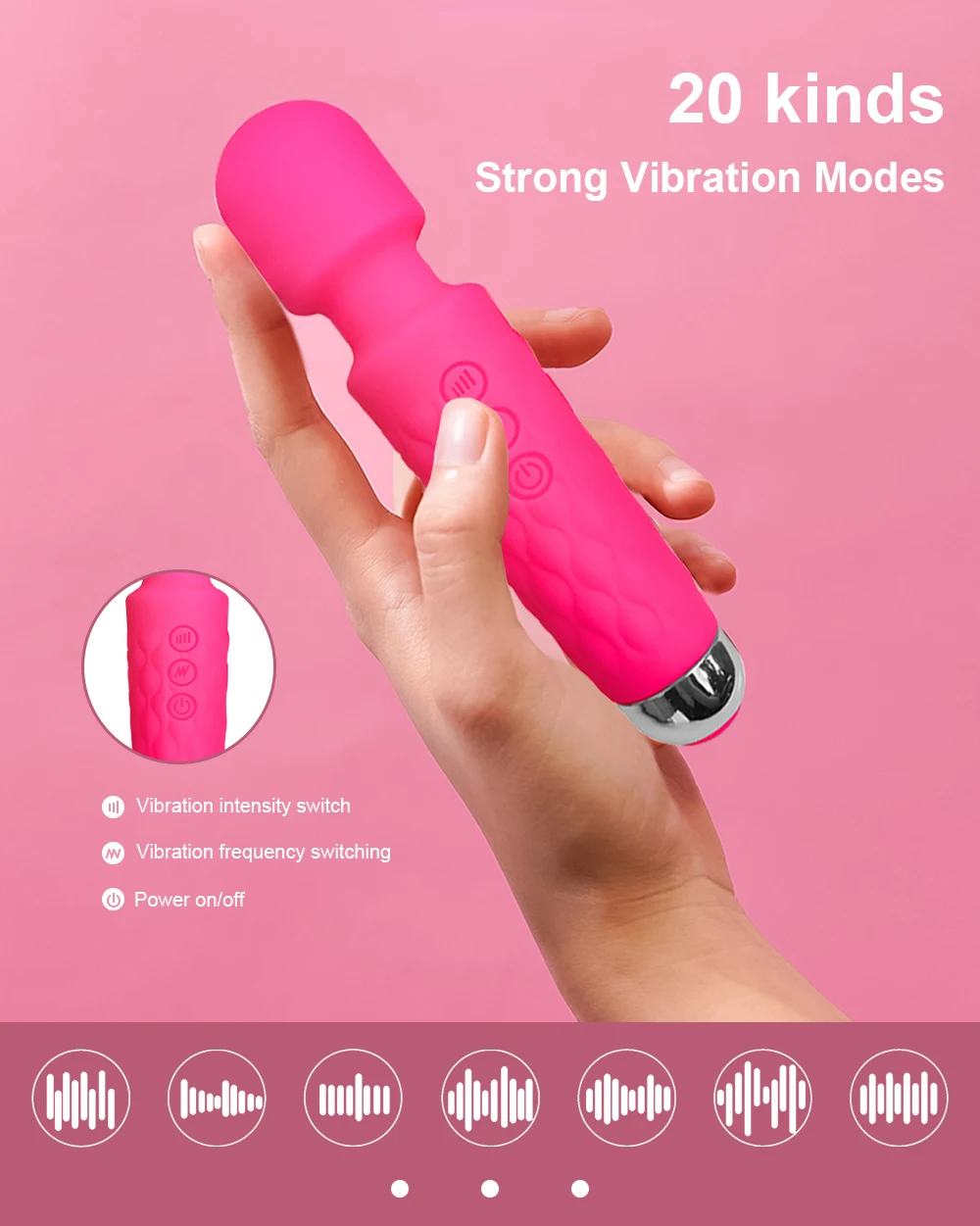 20 Modes Powerful Vibrator Mini AV Magic Wand Usb Charging Handheld Body Massager Clitoris Clit G-Spot Stimulator Women Sex Toys 20 Modes Powerful Vibrator Mini AV Magic Wand Usb Charging Handheld Body Massager Clitoris Clit G-Spot Stimulator Women Sex Toys