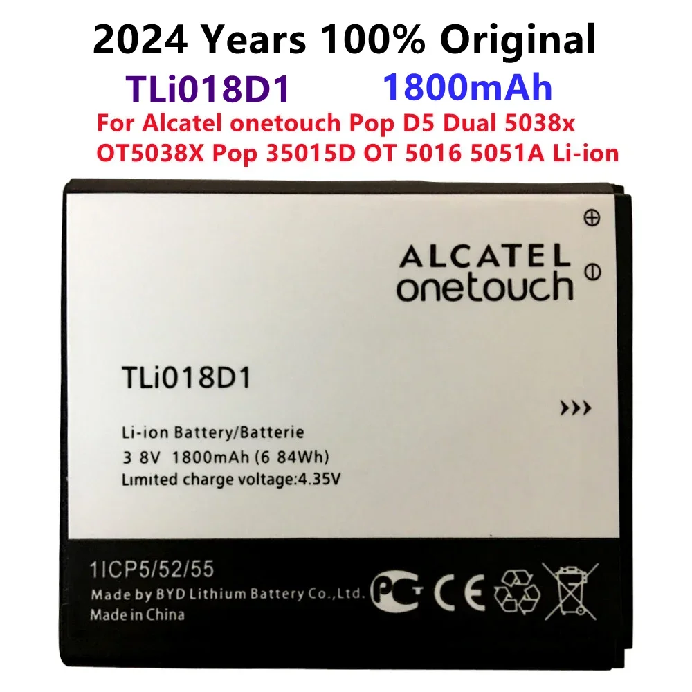 

Новый оригинальный литий-ионный аккумулятор TLi018D1 для Alcatel Onetouch Pop D5 Dual 5038x OT5038X Pop 3 5015D OT 5016 5051A