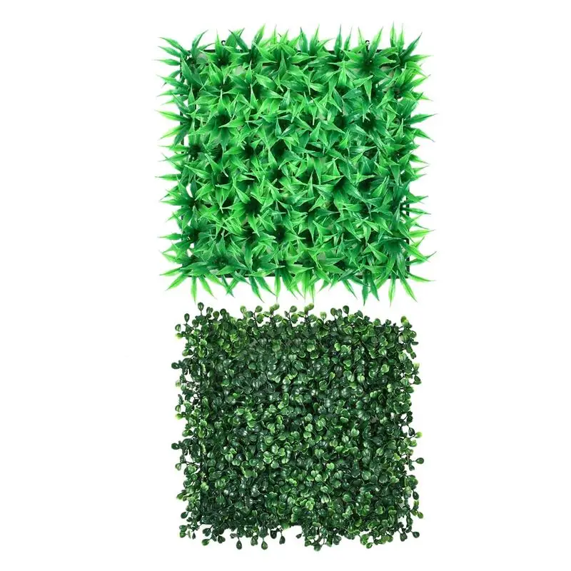 

12pcs Boxwood Hedge Panels Artificial Grass Wall Backdrop Green Decor Privacy Fence Backyard Screen Wall Home Garden Patio Decor