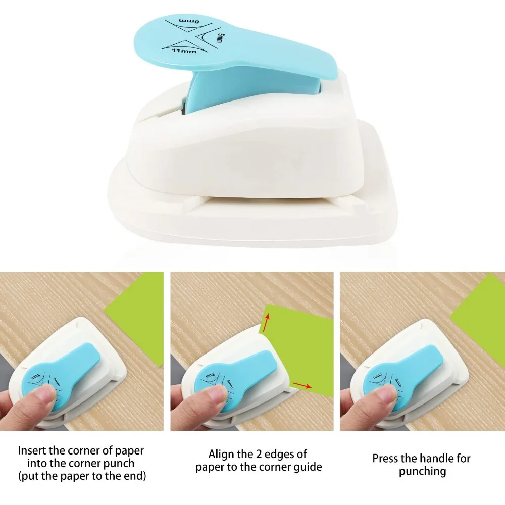 3 in 1 Corner Rounder Portable Mini DIY Scrapbooking Tools R5/R8/R11 Cutting Supplies Corner Punch Cards
3 in 1 Corner Rounder Portable Mini DIY Scrapbooking Tools R5/R8/R11 Cutting Supplies Corner Punch Cards
