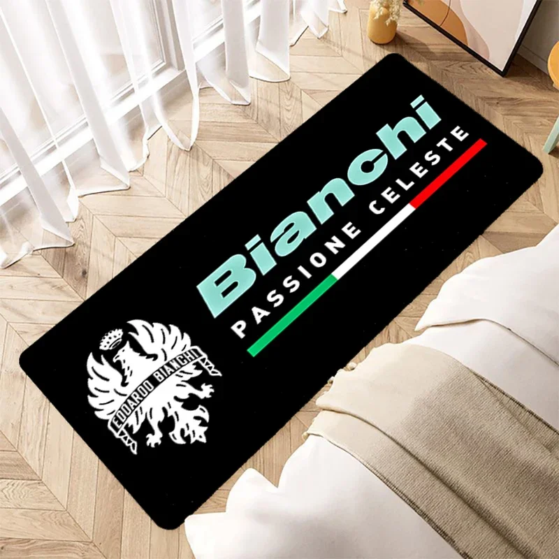 

Bianchi Logo Welcome Home Rug Entrance Doormat Bedroom Bathroom Floor Carpets Non-slip Kitchen Mats Lounge Rug By 40x60/40x120cm