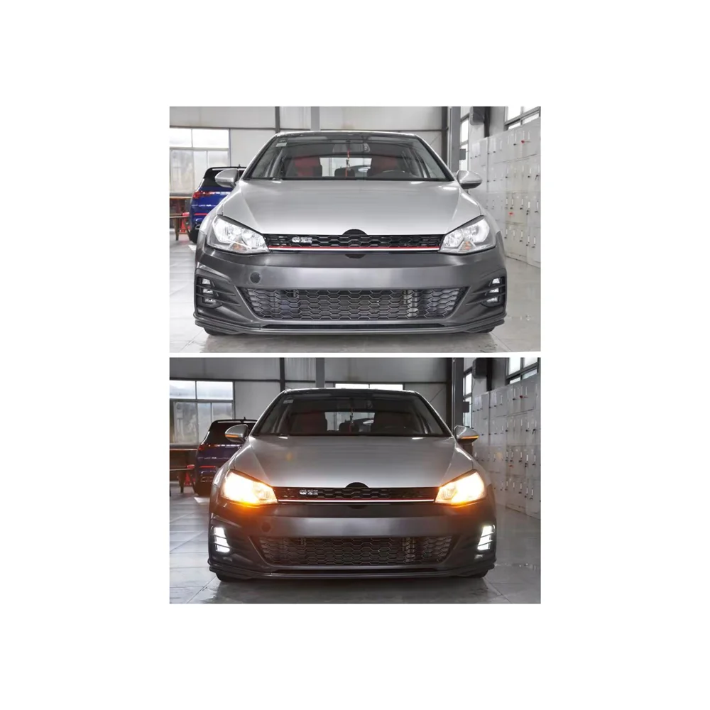 High Quality PP Material Front Bumper with Grill for VW GOLF 7 Change to GOLF 7.5 GTI Body Kit Auto Modified 2016-2018
High Quality PP Material Front Bumper with Grill for VW GOLF 7 Change to GOLF 7.5 GTI Body Kit Auto Modified 2016-2018