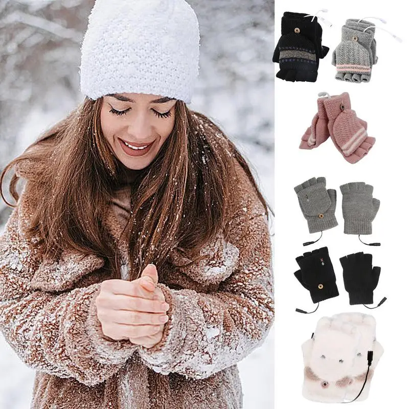 Fingerless USB 5V Heated Gloves 2.0 Powered Winter Warm Gloves Unisex USB Heated Gloves for Skiing Riding Hiking Typing Playing
Fingerless USB 5V Heated Gloves 2.0 Powered Winter Warm Gloves Unisex USB Heated Gloves for Skiing Riding Hiking Typing Playing