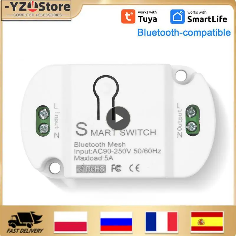 Смарт-переключатель Tuya Smart 2,4 ГГц, bluetooth-совместимый сетчатый смарт-переключатель 5А, таймер, использование шлюза, смарт-переключатель
Смарт-переключатель Tuya Smart 2,4 ГГц, bluetooth-совместимый сетчатый смарт-переключатель 5А, таймер, использование шлюза, смарт-переключатель