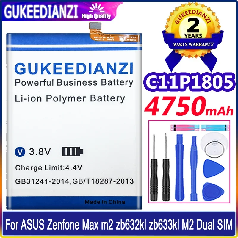 Аккумулятор для телефона 4750 мАч C11P1805 для ASUS Zenfone MAX (M2) X01AD ZB632KL ZB633KL + Инструменты
Аккумулятор для телефона 4750 мАч C11P1805 для ASUS Zenfone MAX (M2) X01AD ZB632KL ZB633KL + Инструменты