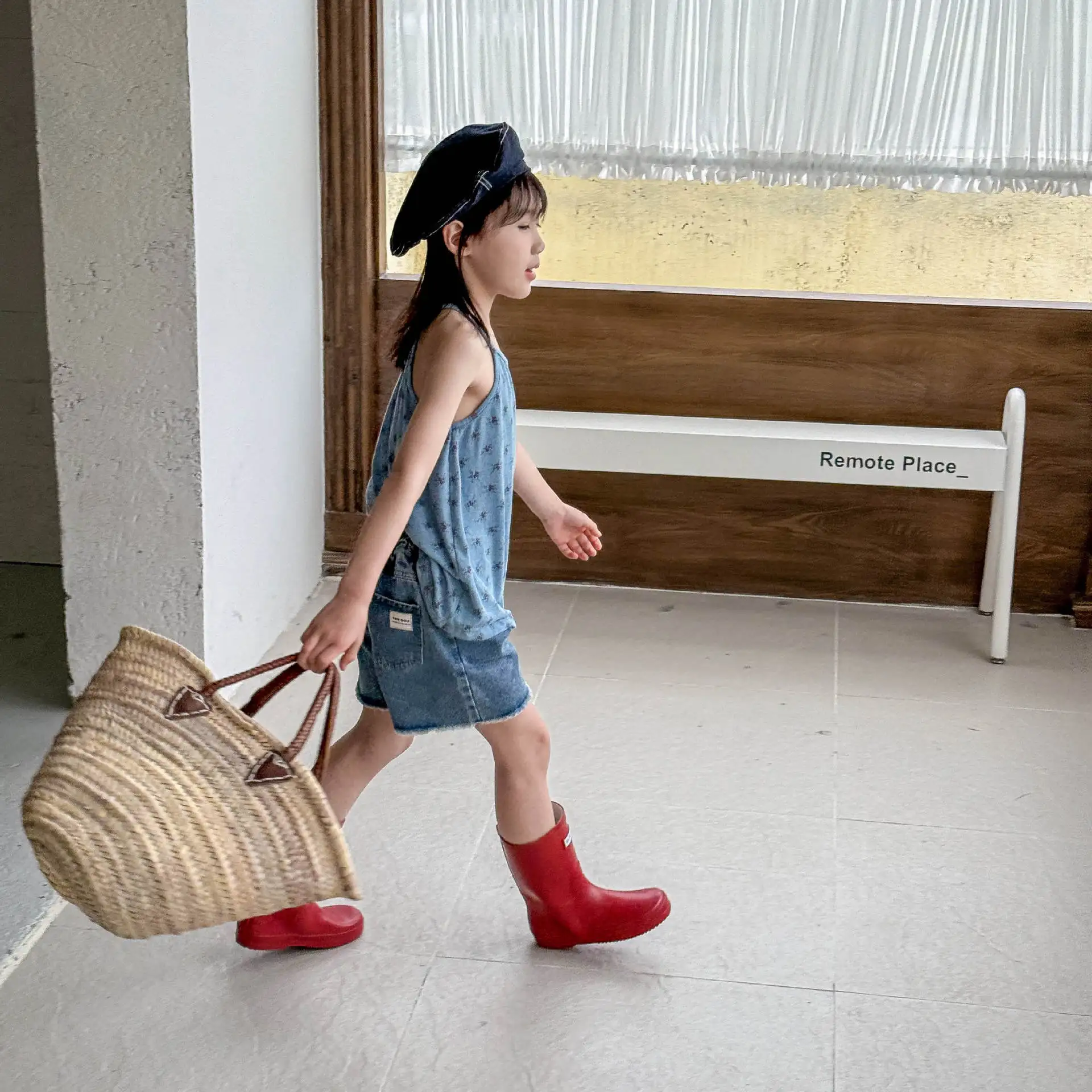 2025 Summer New Girls Denim Shorts Children Casual Pants Loose Boys Jeans Solid Color Baby Shorts Kids Clothes 17 Sa20d44b2a5694763be45e5767ca94166e