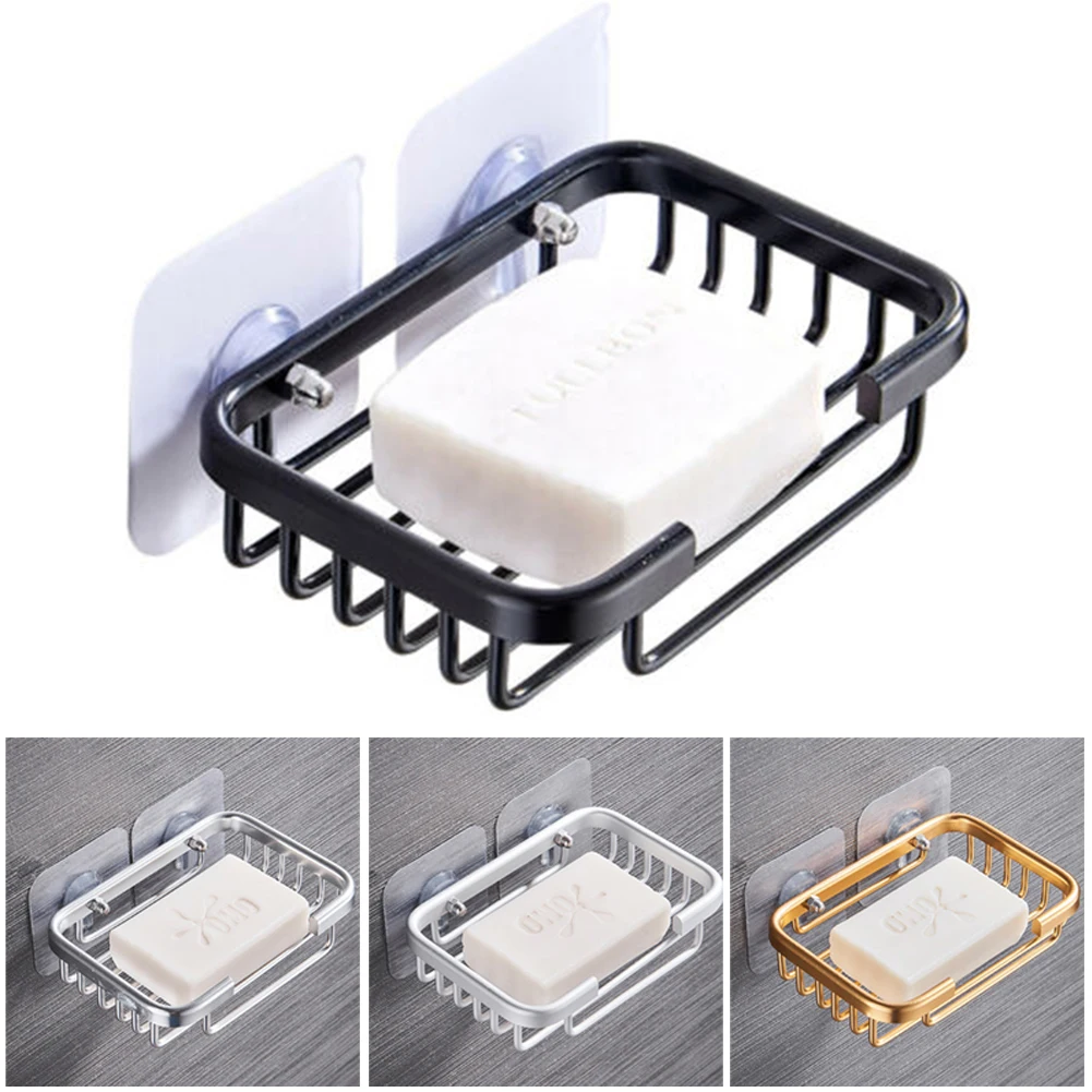 Suction Soap Dish Holder Organizer Bathroom Shower Wall Hanging Sucker Soap Box Light Luxury Shelf Accessories
Suction Soap Dish Holder Organizer Bathroom Shower Wall Hanging Sucker Soap Box Light Luxury Shelf Accessories