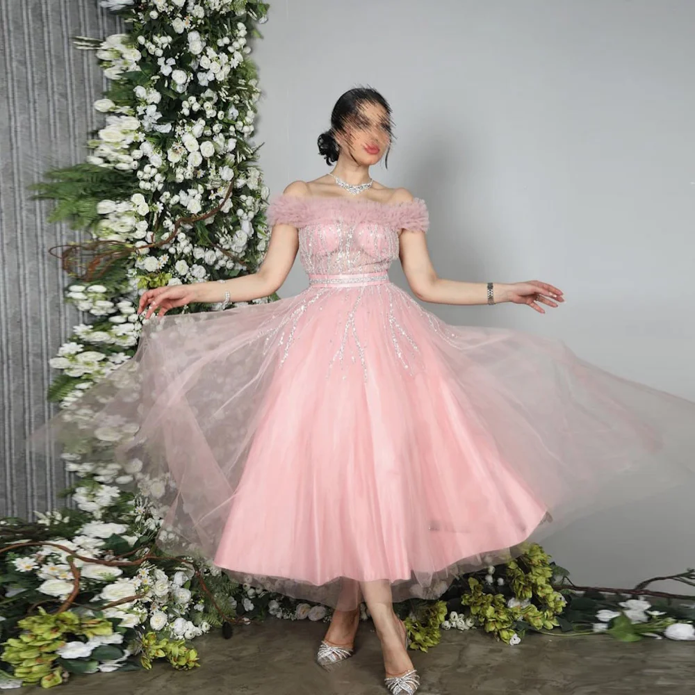 Mignon Organza A-line Off-the-shoulder Neck Prom Gown Floor-length Formal Sequins Elegant Evening Party Dress for Women 2023
Mignon Organza A-line Off-the-shoulder Neck Prom Gown Floor-length Formal Sequins Elegant Evening Party Dress for Women 2023