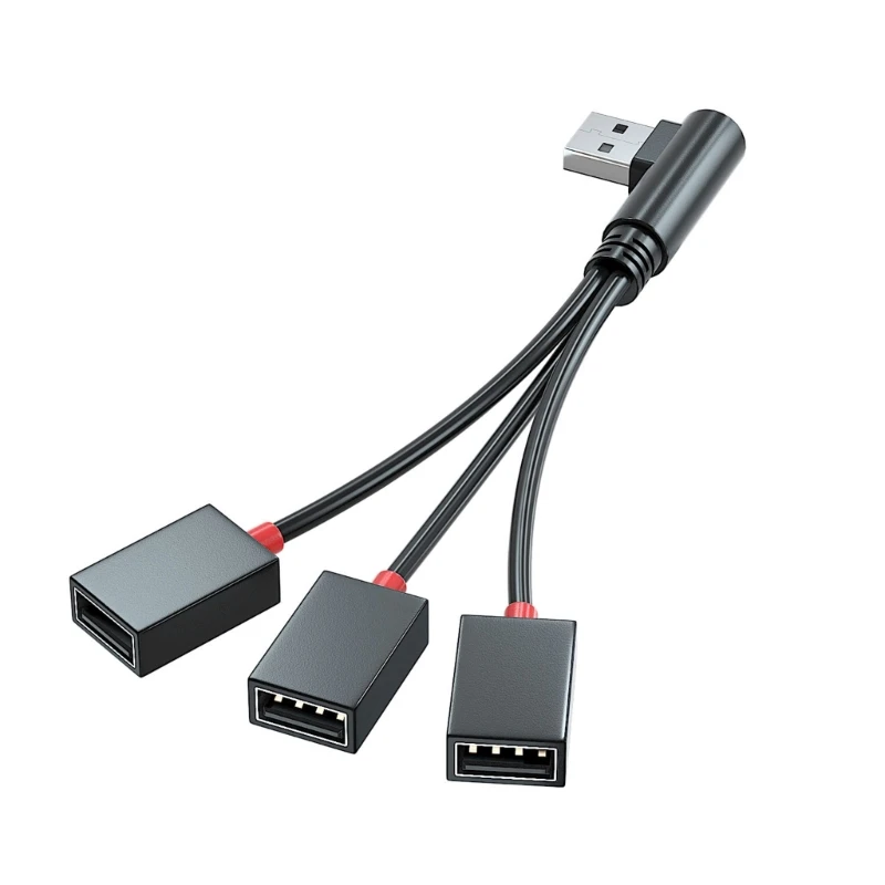 

USB-разветвитель питания 1 штекер на 3 гнезда Адаптер USB 2.0 1 на 3 USB-разветвитель USB-удлинитель Многопортовый USB-кабель