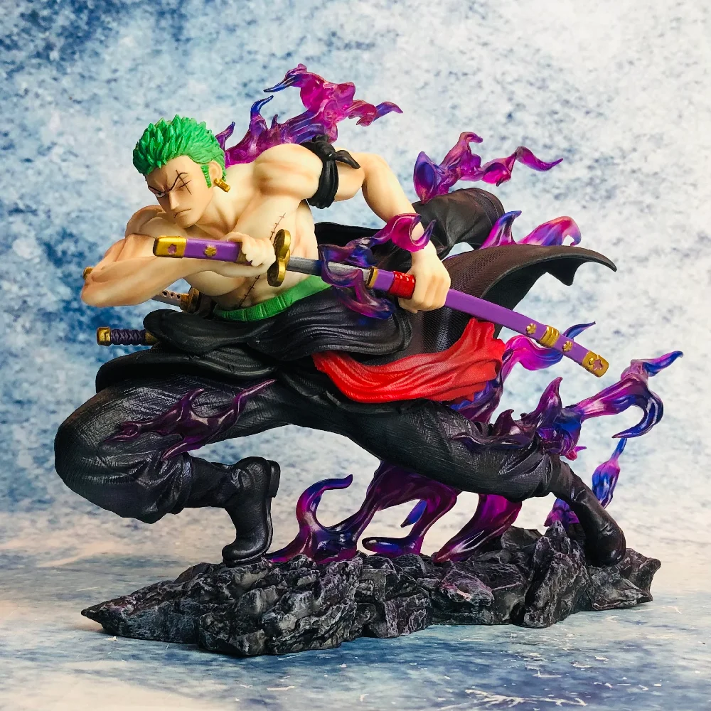 

One Piece Anime Figure Roronoa Zoro Figures Pvc Gk Statue Figurine Model Doll Ornament Collection Room Decora Toys Gift 17cm