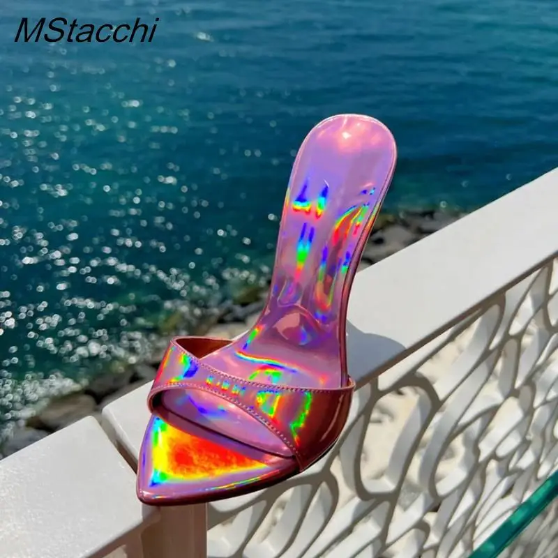 Laser Dazzling Color Sandals For Women Slippers Summer Star Style Very High Heel Shoes Peep Toe Ladies Stiletto Sandals 2024
Laser Dazzling Color Sandals For Women Slippers Summer Star Style Very High Heel Shoes Peep Toe Ladies Stiletto Sandals 2024