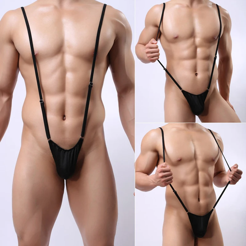 

Sexy Lingerie Set For Men Exotic Underwear Outfit Strap style adjustable jumpsuit thong Siamese Backless Porno Bondage Costum