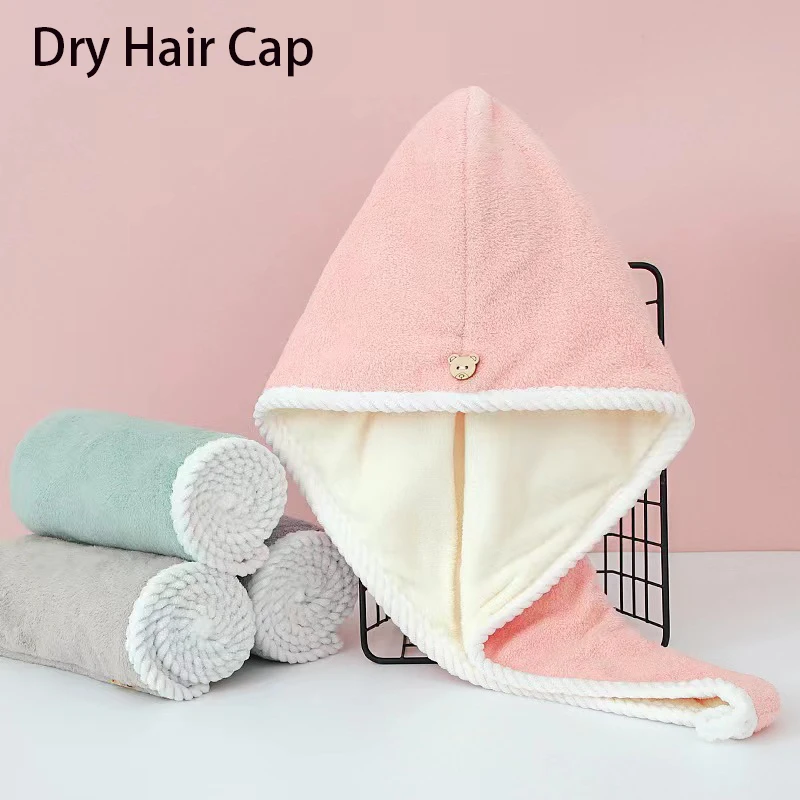 Coral Plush Dry Hair Cap Double Layered Thickened Women Water Absorbing Quick Drying Hair Wiping Towel Bath Cap Headband Towels
Coral Plush Dry Hair Cap Double Layered Thickened Women Water Absorbing Quick Drying Hair Wiping Towel Bath Cap Headband Towels
