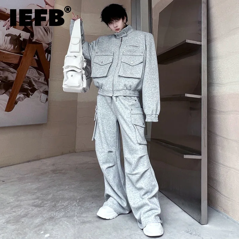 IEFB Men's Two-piece Sets Multi Pockets Sweatpants Solid Color Korean Fashion Male Jackets Niche Deisng Autumn 2023 New 28W1267
IEFB Men's Two-piece Sets Multi Pockets Sweatpants Solid Color Korean Fashion Male Jackets Niche Deisng Autumn 2023 New 28W1267