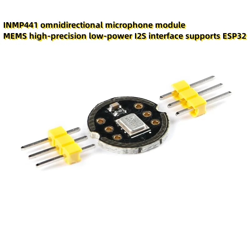 Всенаправленный микрофонный модуль INMP441 MEMS Высокоточный маломощный интерфейс I2S поддерживает ESP32
Всенаправленный микрофонный модуль INMP441 MEMS Высокоточный маломощный интерфейс I2S поддерживает ESP32