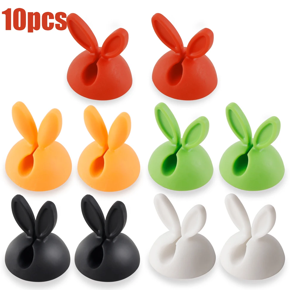 10/5/1pcs Cable Clip Silicone Cute Bunny Cable Holders Rabbit Ears Colorful Desk Wire Clips Cord Management for Home Office
10/5/1pcs Cable Clip Silicone Cute Bunny Cable Holders Rabbit Ears Colorful Desk Wire Clips Cord Management for Home Office