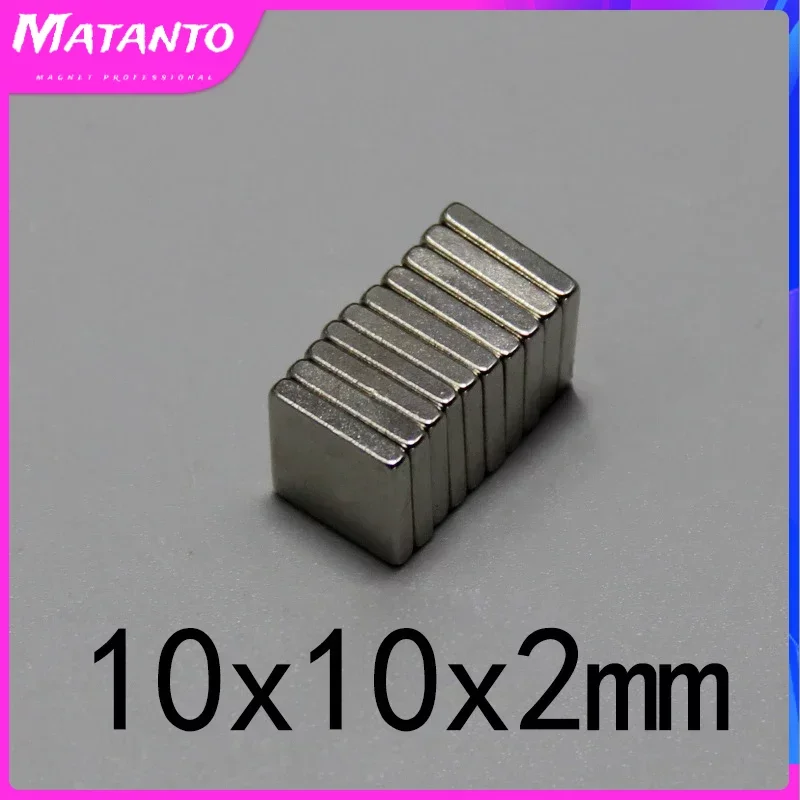 10/20/50/100/150/200Pcs 10x10x2mm N35 Super Cuboid Block Magnets 10x10x2 mm Neodymium Magnet Permanent NdFeB Strong Magnetic
10/20/50/100/150/200Pcs 10x10x2mm N35 Super Cuboid Block Magnets 10x10x2 mm Neodymium Magnet Permanent NdFeB Strong Magnetic