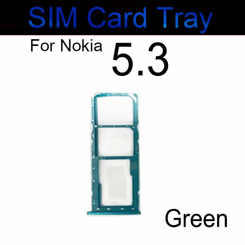Sim Card Tray For Nokia 5.3 SIM Card Tray Holder Slot SD Card Reader Adapter Replacement Repair Parts Black Gold Green Genuine
Sim Card Tray For Nokia 5.3 SIM Card Tray Holder Slot SD Card Reader Adapter Replacement Repair Parts Black Gold Green Genuine