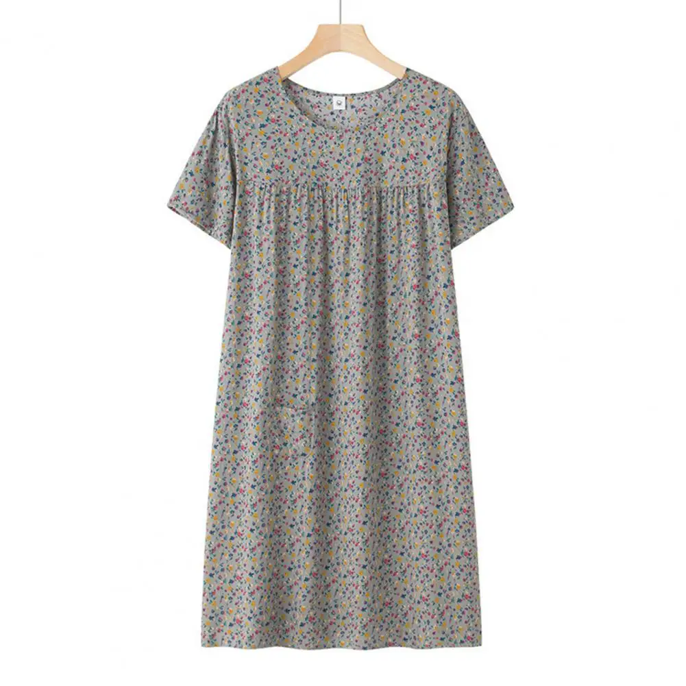 Women Nightgown Summer Nightdress Elegant Floral Print Nightgown for Women Lightweight Sleepwear for Mid-aged Females Stylish
Women Nightgown Summer Nightdress Elegant Floral Print Nightgown for Women Lightweight Sleepwear for Mid-aged Females Stylish