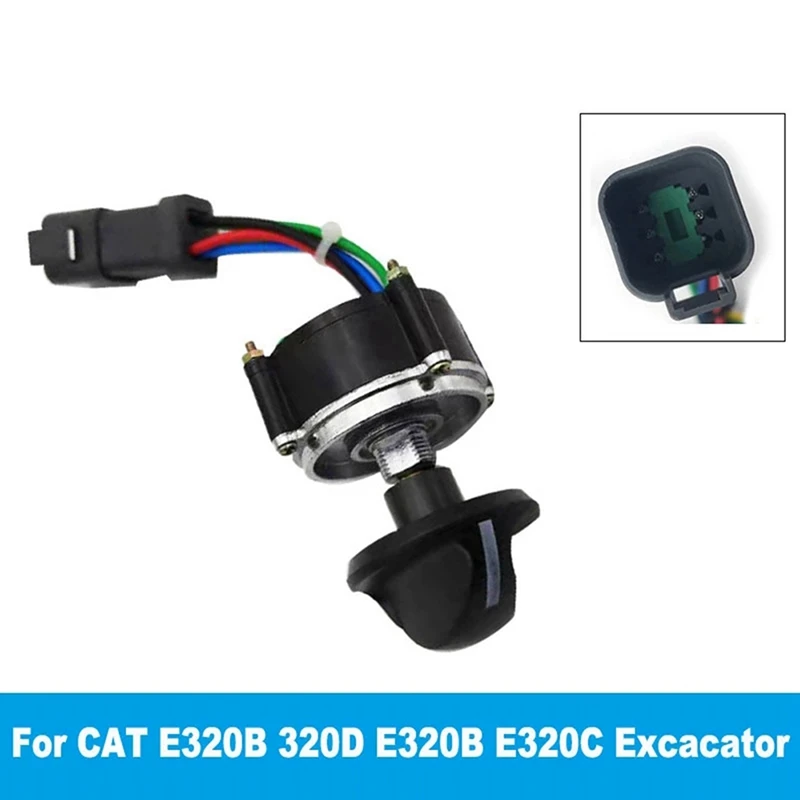106-0107 1060107 Excavator Throttle Knob Rotary Switch Throttle Position Sensor For CAT Carter 320D 320B 320C 312 365B Parts
106-0107 1060107 Excavator Throttle Knob Rotary Switch Throttle Position Sensor For CAT Carter 320D 320B 320C 312 365B Parts