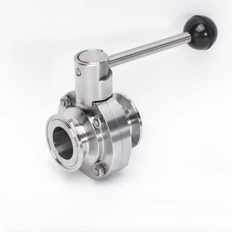 

3/4“ 1” 1-1/2" 2" 19/25/38/45/51/63mm Stainless Steel 304 Sanitary Butterfly Valve Tri Clamp 50.5/64/77.5mm Homebrew Beer Dairy