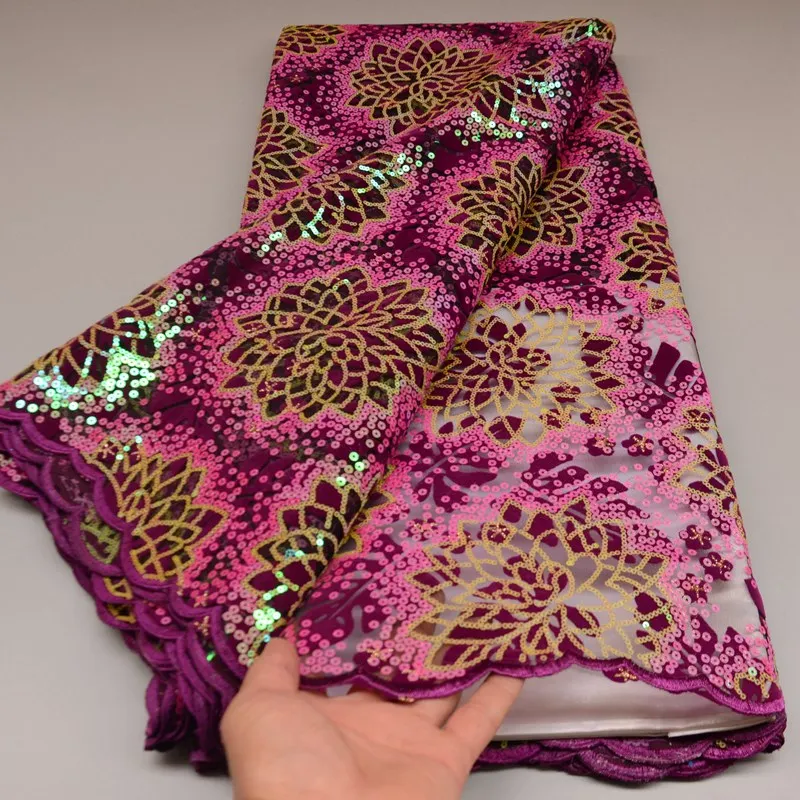 Bright Sequins French Lace Lovely Embroidered African Tulle Mesh Fabric Garment Sewing Net Cloth 5 Yards TS1523
Bright Sequins French Lace Lovely Embroidered African Tulle Mesh Fabric Garment Sewing Net Cloth 5 Yards TS1523