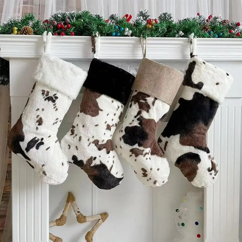Christmas Tree Stockings Xmas Tree Ornament Gift 20 Inch Cow Print Farmhouse Stockings Christmas Decorations With Lanyard
Christmas Tree Stockings Xmas Tree Ornament Gift 20 Inch Cow Print Farmhouse Stockings Christmas Decorations With Lanyard