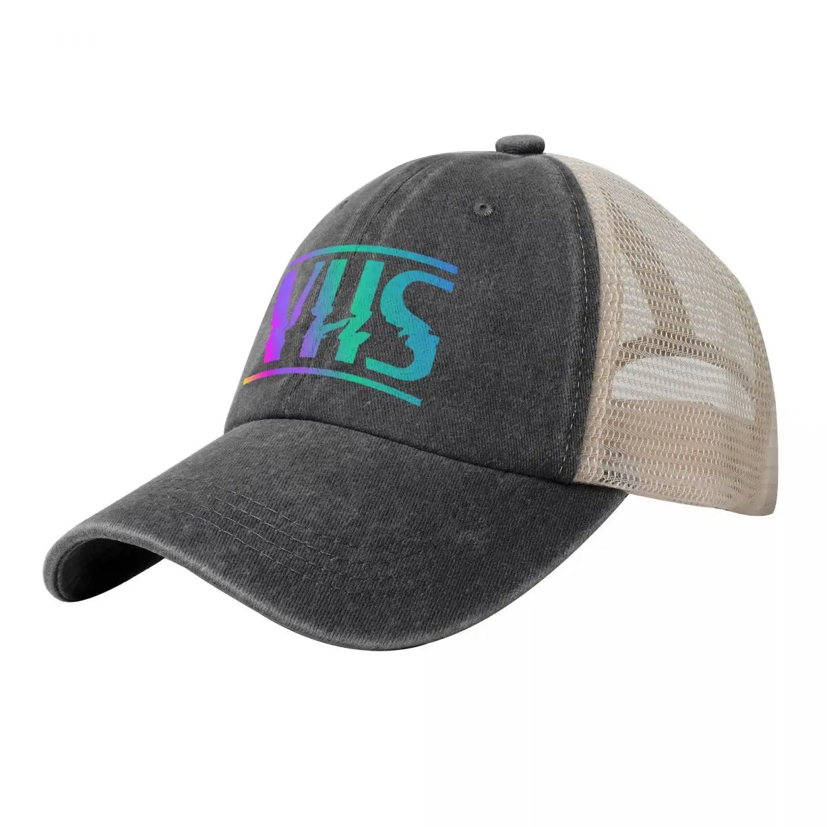Retro VHS Logo Colorful Vaporwave Gradient Cowboy Mesh Baseball Cap Horse Hat cute Men Caps Women's
Retro VHS Logo Colorful Vaporwave Gradient Cowboy Mesh Baseball Cap Horse Hat cute Men Caps Women's