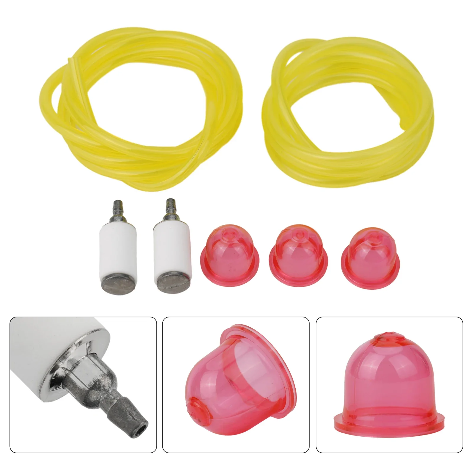 For McCULLOCH Trimmer Brush Cutter GBV325 GBV345 Leaf Blower Primer Filter And Fuel Tube Health Kit Primer Bulb Fuel Filter Repl
For McCULLOCH Trimmer Brush Cutter GBV325 GBV345 Leaf Blower Primer Filter And Fuel Tube Health Kit Primer Bulb Fuel Filter Repl