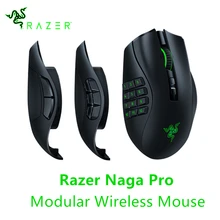 Razer Naga Pro Professional Edition Wireless Bluetooth E-Sports Computer Game Mouse Macro Interchangeable three Side Key
Razer Naga Pro Professional Edition Wireless Bluetooth E-Sports Computer Game Mouse Macro Interchangeable three Side Key