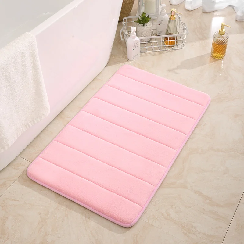 

Absorbent Super Mat Memory Foam Carpet Non Slip Bathroom Bathtub Rug Floor Rugs Shower Tapete Banheiro Home Decorations