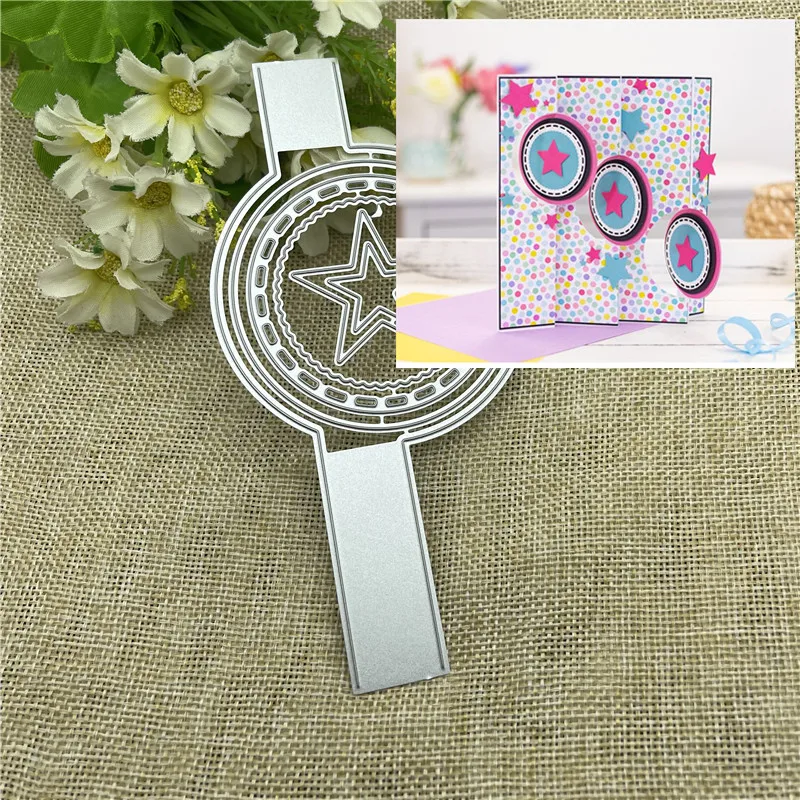 Round Border star metal cutting dies mold Round hole label tag Scrapbook paper craft knife mould blade punch stencils dies
Round Border star metal cutting dies mold Round hole label tag Scrapbook paper craft knife mould blade punch stencils dies