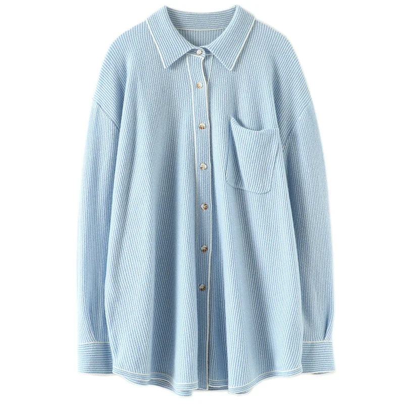 Cardigan Women 100% Cashmere Winter Warm Sweater Shirt Women New Latest Fashion for Women Clothes Striped
Cardigan Women 100% Cashmere Winter Warm Sweater Shirt Women New Latest Fashion for Women Clothes Striped