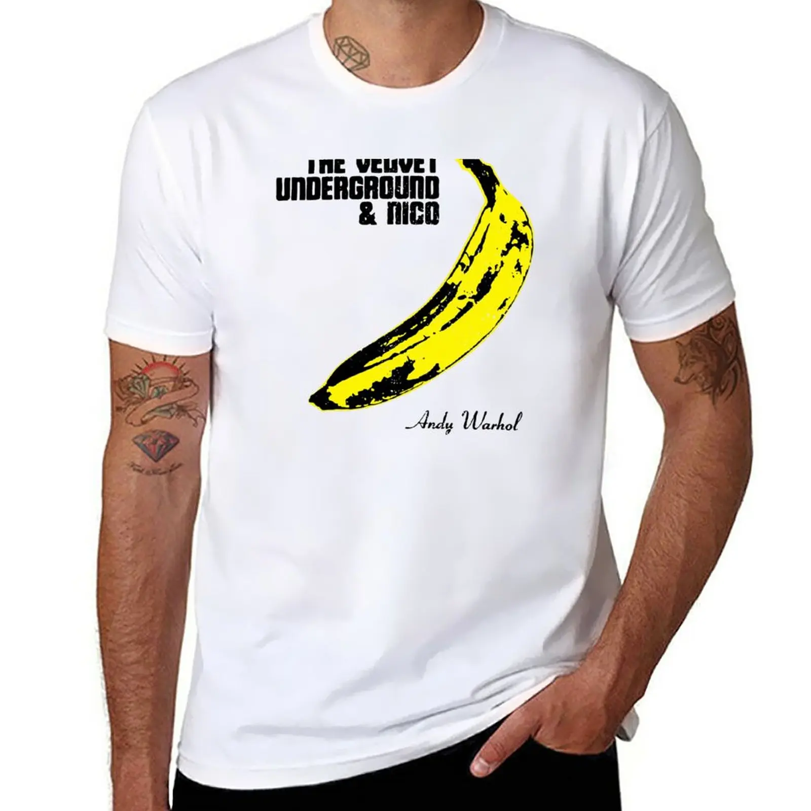 

New The Velvet Underground Banana T-Shirt Aesthetic clothing funny t shirts quick drying shirt plain white t shirts men