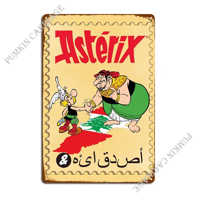 

Asterix In Lebanon Metal Plaque Poster Garage Club Cinema Cinema Customized Tin Sign Poster