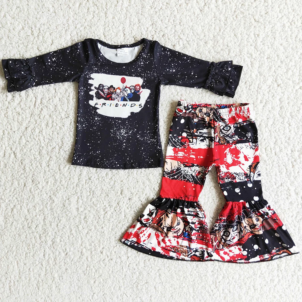 Новинка, модная детская дизайнерская одежда, наряды на Хэллоуин для девочек, осенняя эксклюзивная одежда для маленьких девочек, комплект одежды с колокольчиками, популярная детская одежда 
Новинка, модная детская дизайнерская одежда, наряды на Хэллоуин для девочек, осенняя эксклюзивная одежда для маленьких девочек, комплект одежды с колокольчиками, популярная детская одежда