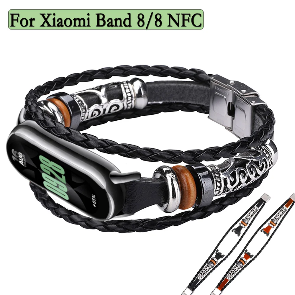 Newest Strap For Xiaomi Band 8/8NFC Creative National Style Retro DIY Bracelet Wristband Replacement Watchband
Newest Strap For Xiaomi Band 8/8NFC Creative National Style Retro DIY Bracelet Wristband Replacement Watchband