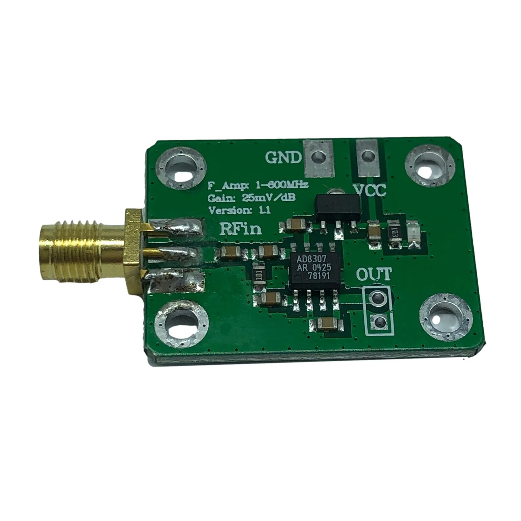 AD8307 RF измеритель мощности, логарифмический детектор, обнаружение мощности 1-600 МГц, RF детектор, измеритель мощности
AD8307 RF измеритель мощности, логарифмический детектор, обнаружение мощности 1-600 МГц, RF детектор, измеритель мощности