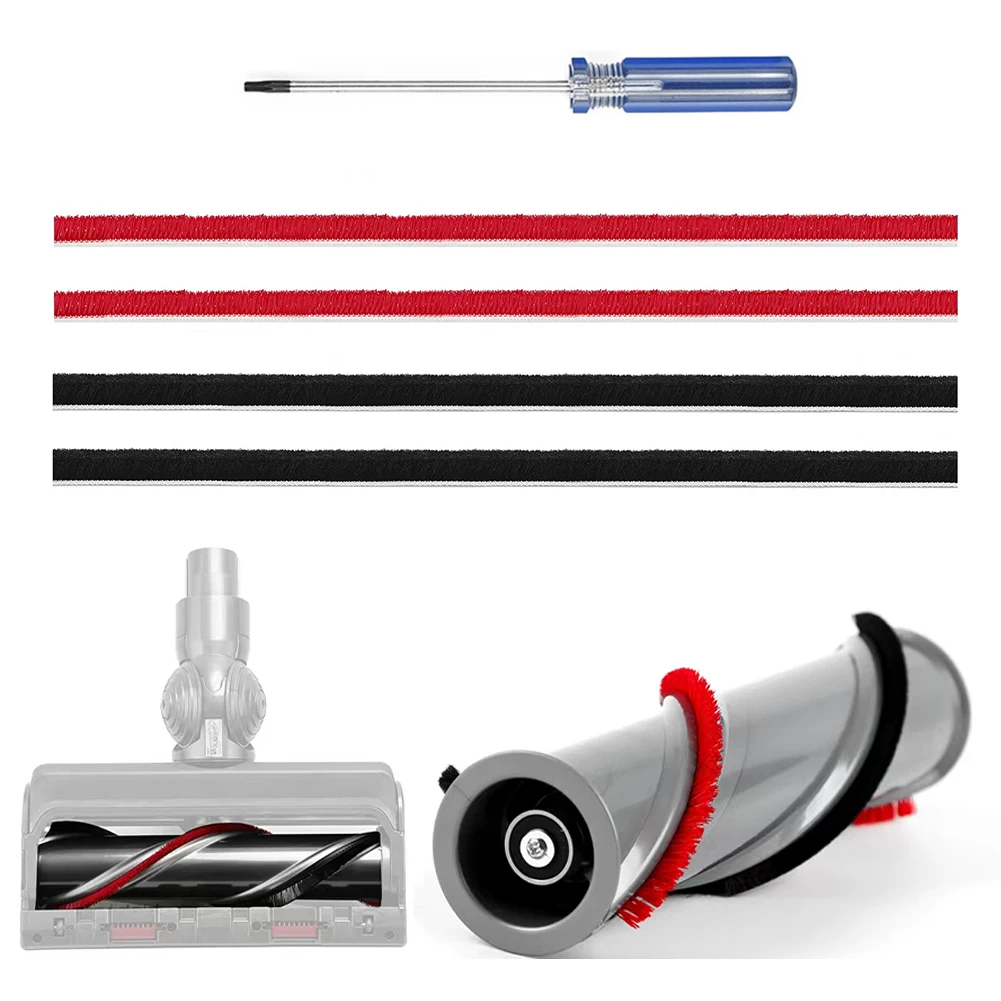 4 PCS Soft Plush Strips With 1PC Screwdriver For Dyson V8 V10 Vacuum Cleaner Soft Roller Cleaner Head Vacuum Cleaner Spare Parts
4 PCS Soft Plush Strips With 1PC Screwdriver For Dyson V8 V10 Vacuum Cleaner Soft Roller Cleaner Head Vacuum Cleaner Spare Parts