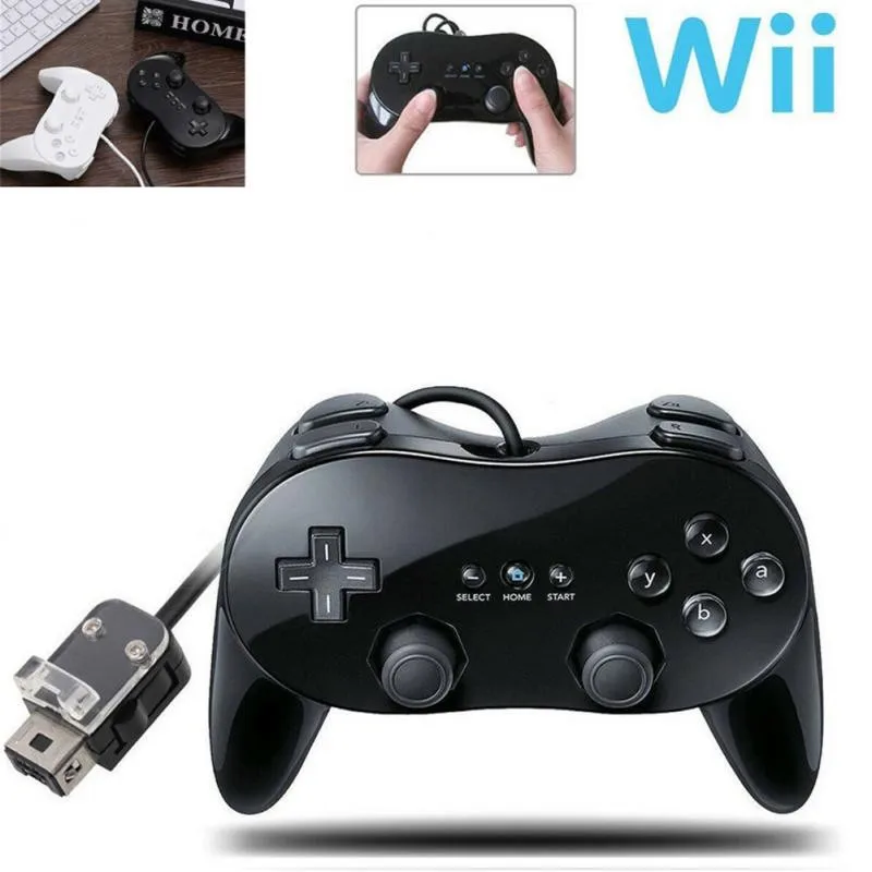 

Classic Game Controller Pad Console Joypad For Nintendo Wii Second Generation Classic Wired Game Controller Gaming Remote Pad