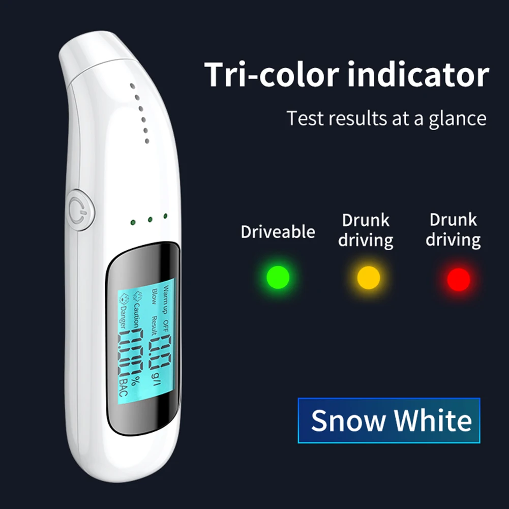 

Automatic Alcohol Tester Professional Breath Tester LCD Display Portable Rechargeable Breathalyzer Alcohol Test Tools