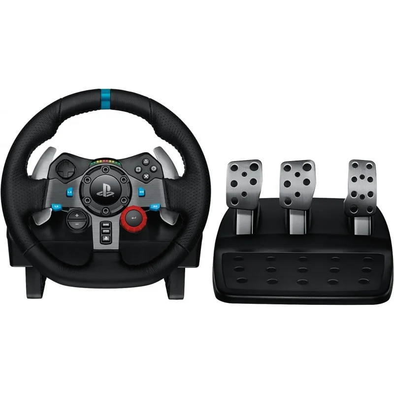 

Logitech G29 Driving Force Racing Wheel and Floor Pedals, Real Force Feedback, Stainless Steel Paddle Shifters, Leather Steering