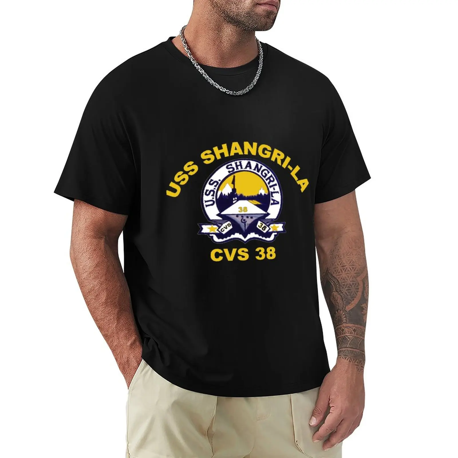 USS Shangri-La (CV/CVA/CVS-38) Crest for Dark Colors T-Shirt kawaii clothes quick-drying mens graphic t-shirts big and tall
USS Shangri-La (CV/CVA/CVS-38) Crest for Dark Colors T-Shirt kawaii clothes quick-drying mens graphic t-shirts big and tall